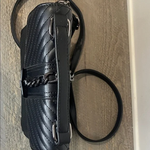 Quilted Leather Crossbody - Top Handle Satchel - Shoulder Purse - Picture 9 of 11